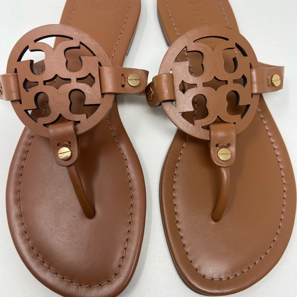 Tory burch miller sandals size 7 brown-2 different shades of brown!!!! - Picture 5 of 12